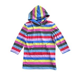 Mini Boden Hooded Stripe Tunic Top - Multicolor